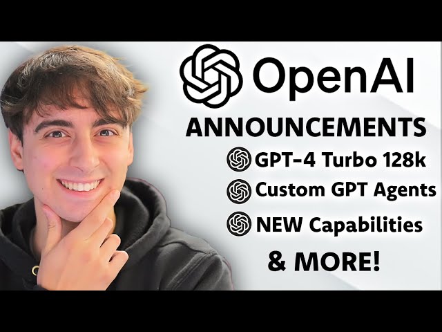 Huge Open AI News GPT 4 Turbo Assistants API New Modalities GPTs