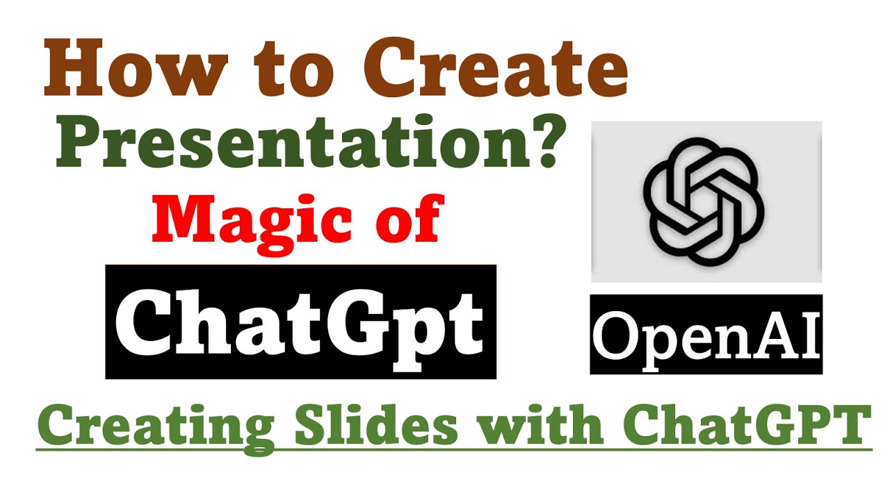how to create presentations using chatgpt