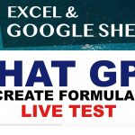 CHAT GPT – Create Excel & Google Sheets Budget – Live Stream
