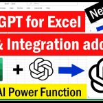 GPT add-on for Excel | How to add chat GPT to excel | How to use chat GPT in excel |OpenAI for excel