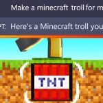 Playing Minecraft with ChatGPT…