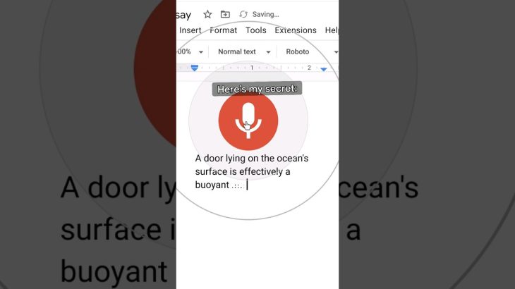 Try #VoiceTyping in Google Docs 🗣️ #GoogleWorkspace #Shorts #HomeworkHelp