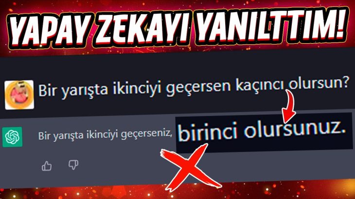 YAPAY ZEKAYI YANILTTIM! “Chat GPT 4 O Kadar Da Akıllı Olmayabilir” #yapayzeka