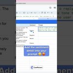 ChatGPT Inside Google Sheets: Example Support Replies Based on Sentiment
