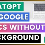 How To Copy ChatGPT Text To Google Docs Without Background?