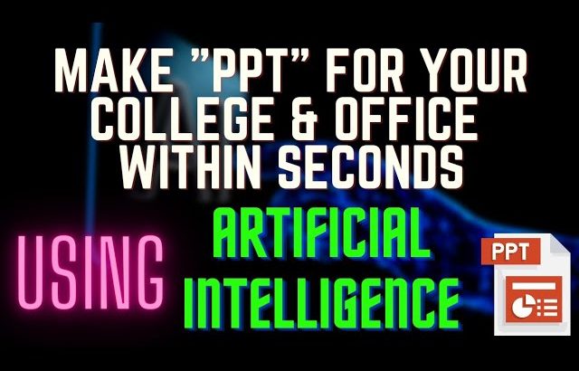 PPT Using AI || ChatGPT || @Frontlinesmedia