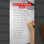 Best 12 AI Tools in 2023