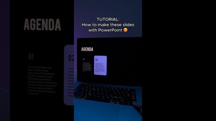 Dynamic AGENDA slides in PowerPoint 😍 #presentation