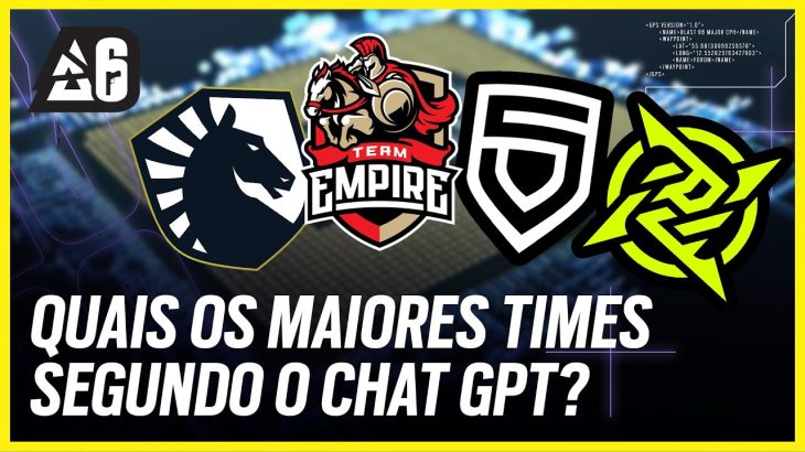 PERGUNTAMOS AO CHATGPT: QUAL O MELHOR TIME DE TODOS OS TEMPOS I #BlastR6Major I Rainbow Six Siege