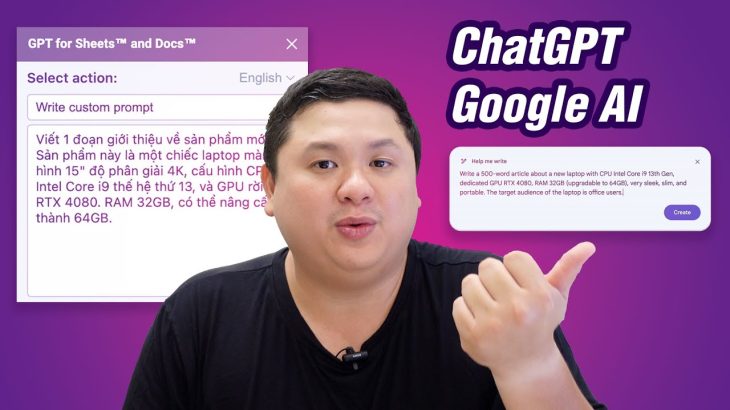 Cách dùng ChatGPT tiếng Việt và AI để viết nội dung trong Google Docs