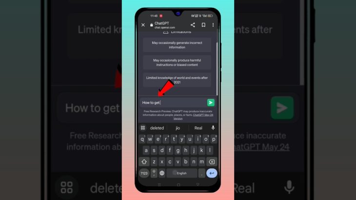 How to use ChatGPT on mobile 😱 #chatgpt
