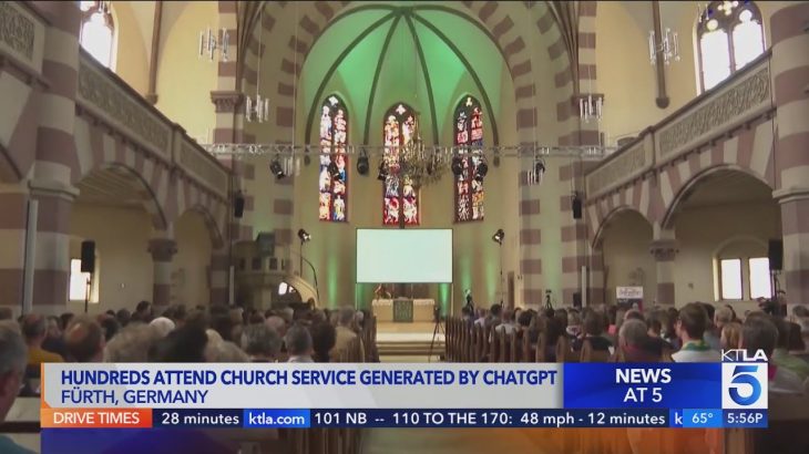 Hundreds attend church service generated by ChatGPT