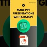 📊⭐️ Make best ppt presentations with the help of ChatGPT in minutes (Full video on channel) #shorts