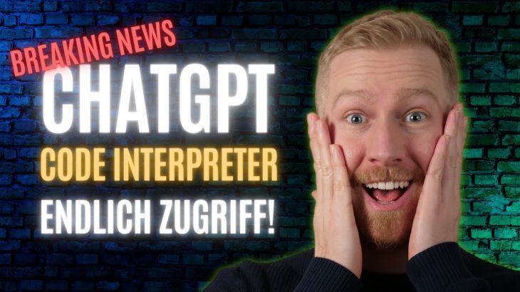 BREAKING NEWS: DAS BESTE PLUGIN FÜR CHATGPT IST ENDLICH DA | Code Interpreter Plugin für ChatGPT