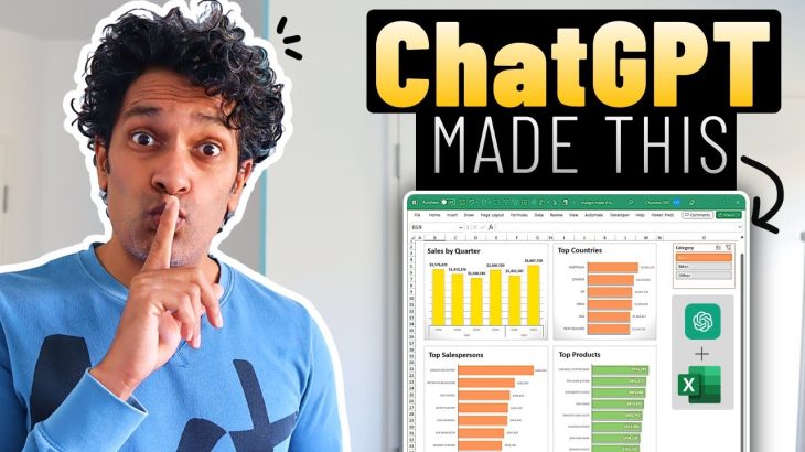 DON’T tell my boss, but ChatGPT made this Excel dashboard 🤫