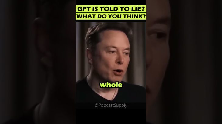 Elon says GPT is LYING😱😳🤯 #shorts #ai #chatgpt #elonmusk #podcast #interview #twitter #tesla #gpt4