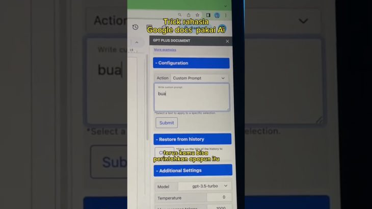 Cara pakai Ai di google docs #shorts
