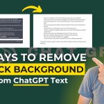 How to Remove the Black Background from ChatGPT Text in Google Doc