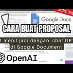 cara membuat proposal kegiatan menggunakan chat GPT di google Document