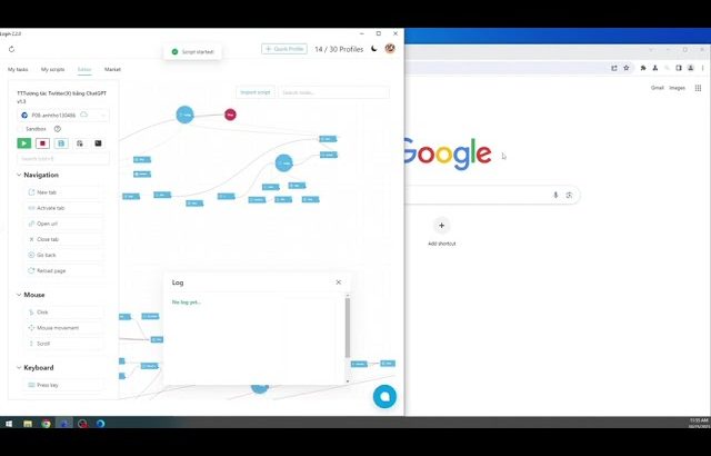 Auto tương tác, ClickAds Twitter(X) bằng ChatGPT