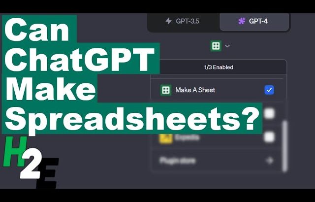 Can ChatGPT Make Excel Spreadsheets?