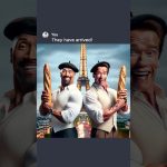 Arnold And Dwayne Go to Paris 🥖 #ai #chatgpt #aiart