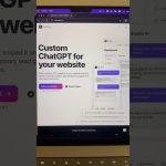 build a custom ChatGPT for your website #ai #chatgpt #chatbot #productivity