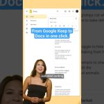 Transform your Google Keep Note to a Google Doc in One Click