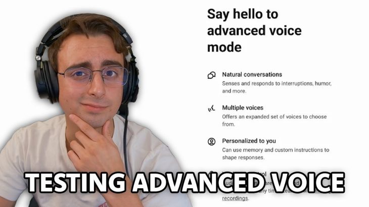 Open AI Advanced Voice is HERE – LIVE TESTING!