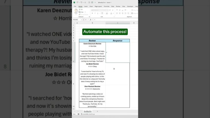 How to embed AI in excel spreadsheet! Artificial Intelligence ChatGPT! #aichatbot #excelapp