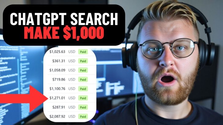 NEW ChatGPT Search Feature Makes $1,000 Daily (Make Money Online With ChatGPT)