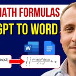 How to Copy Math Equations From ChatGPT to Word/Google Docs (1 Click!)