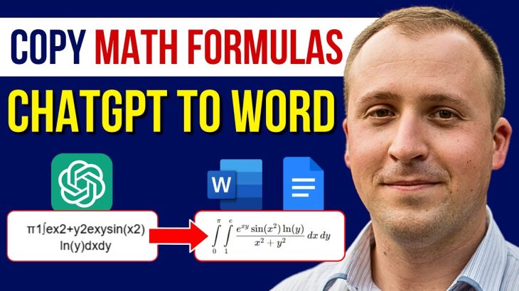 How to Copy Math Equations From ChatGPT to Word/Google Docs (1 Click!)