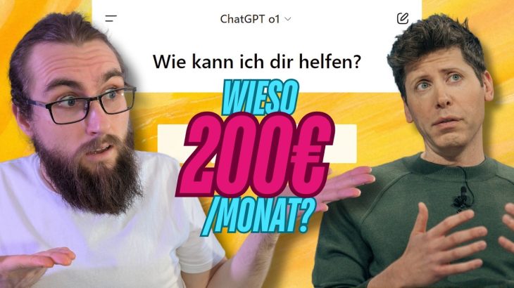 In 3 Tagen eine App: ChatGPT O1 Pro für 200$ LOHNT?