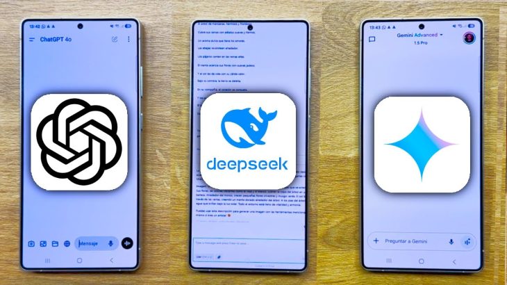 DeepSeek vs ChatGPT vs Gemini. Cuál es la MEJOR IA en 2025.