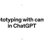 Prototyping with canvas in ChatGPT
