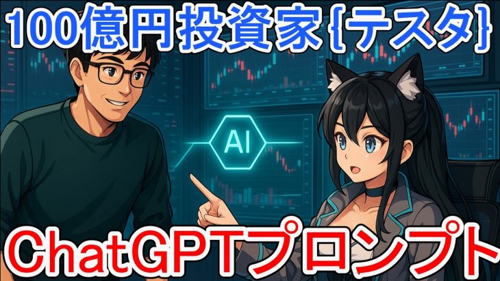 100億円投資家【テスタ】をChatGPTで完全再現！AI化プロンプト
