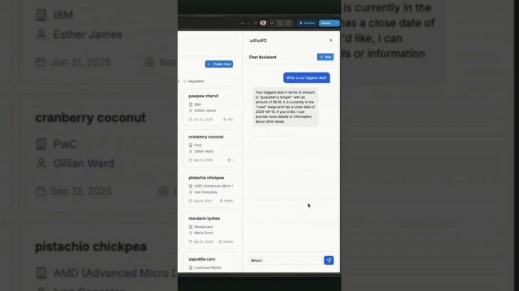 ⚡ Chat with your CRM like it’s ChatGPT!