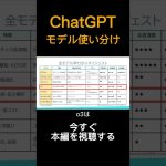 ChatGPTモデルの違いは？結局どれを使えば良い？？GPT-4o / o3 / o4-mini使い分けを徹底解説！ #chatgpt #生成AI #openai #shorts