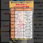 業務効率爆上げ😠ChatGPT活用中級編　#chatgpt