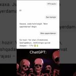 ChatGPT bilan o’ynashmaslik kerak ekan 😅 #technovibesuz #chatgpt