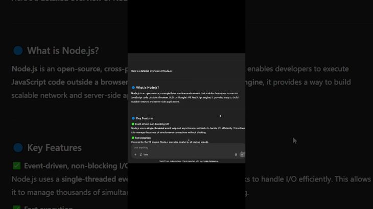 NODE.JS part – 01, MERN STACK  ✨ .#coding #chatgpt   #webdevelopment #youtubeshorts #shorts #viral