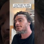 using Google/ Siri after getting used to using chatGPT #shorts #comedy #funny