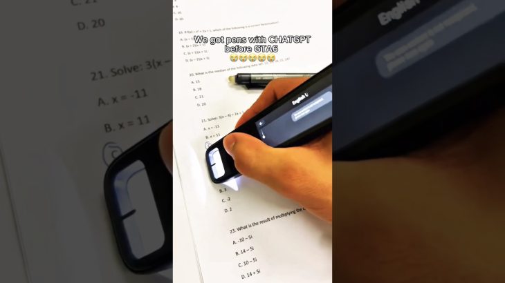 ChatGPT Pen 😱 #chatgpt #pen #exam #paper #school #college #university