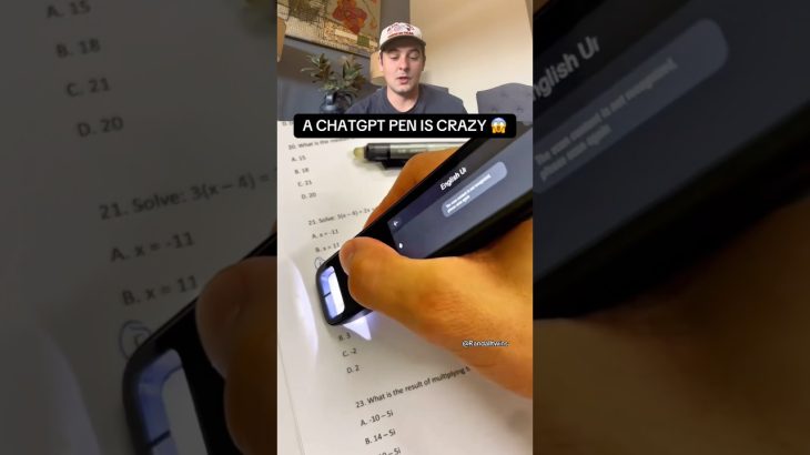 A CHATGPT PEN IS WILD 😮🤣 #shorts #short