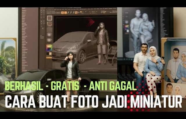Cara Edit Foto Motor Jadi Miniatur – Viral Tiktok