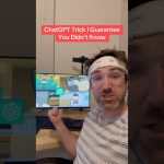 ChatGPT trick I guarantee you didn’t know.