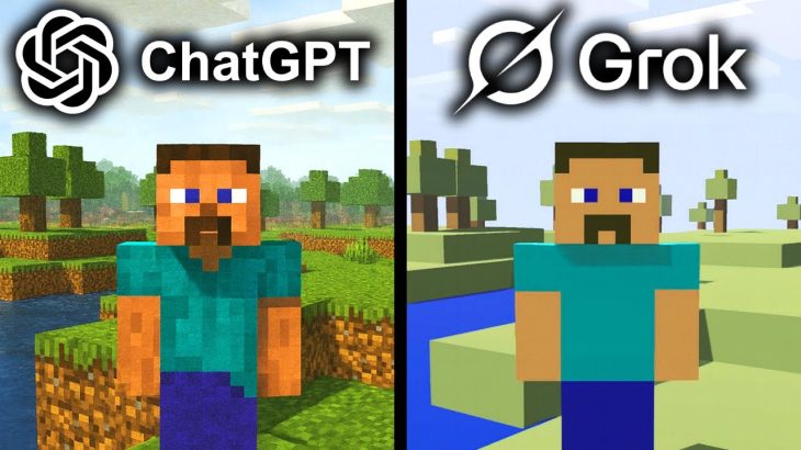 ChatGPT vs Grok Make Minecraft