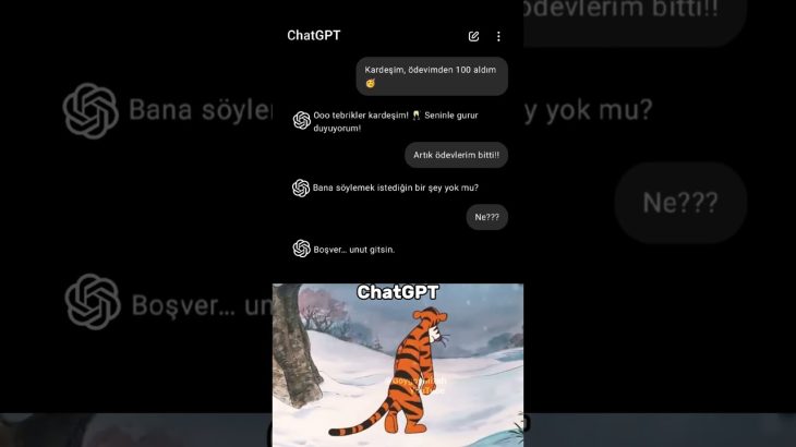Ödevden 100 aldı, ChatGPT’ye “teşekkür” etmeyi unuttu 😂🤖