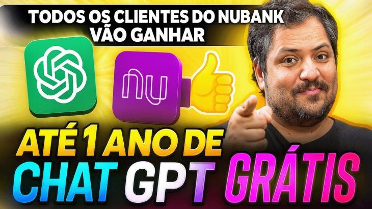 NUBANK VAI TE PAGAR o novo ChatGPT GO